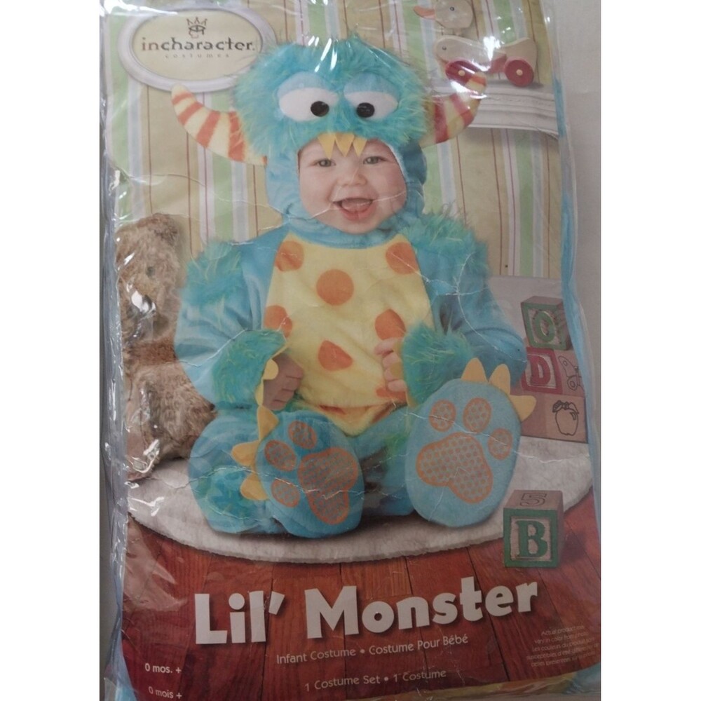 Lil' Monster Infant Halloween Costume 0-6 Months Brand NEW Super Cute!